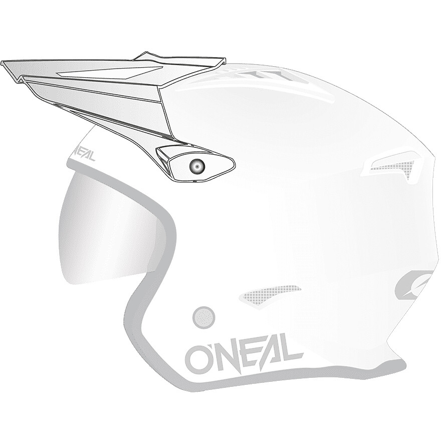 Oneal Thesis for VOLT Solid White Helmet