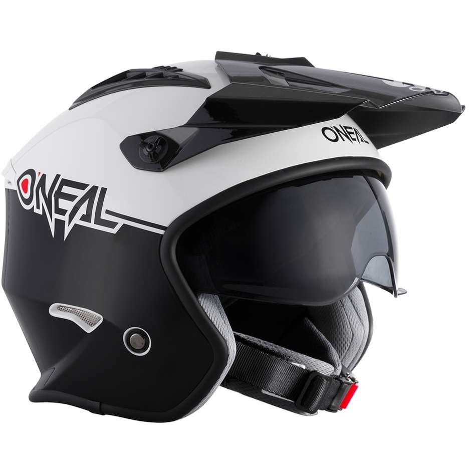 Oneal Volt Helmet Cleft Motorcycle Helmet Black White (55 56 Cm)