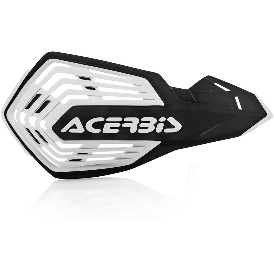 Open Handguards With Acerbis X-FUTURE Black White Bracelet