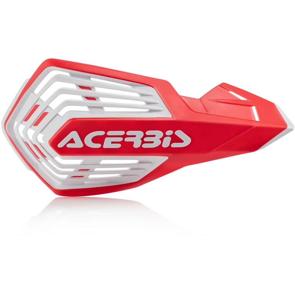 Open Handguards With Acerbis X-FUTURE Red White Bracelet