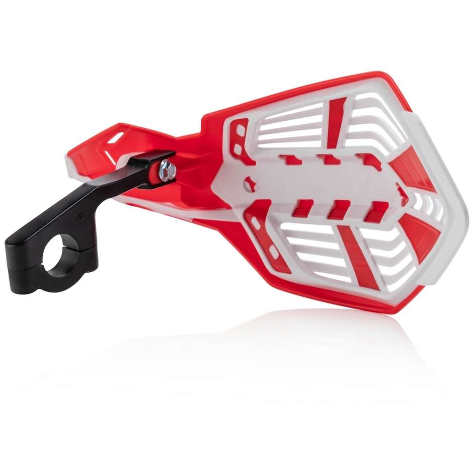 Open Handguards With Acerbis X-FUTURE Red White Bracelet
