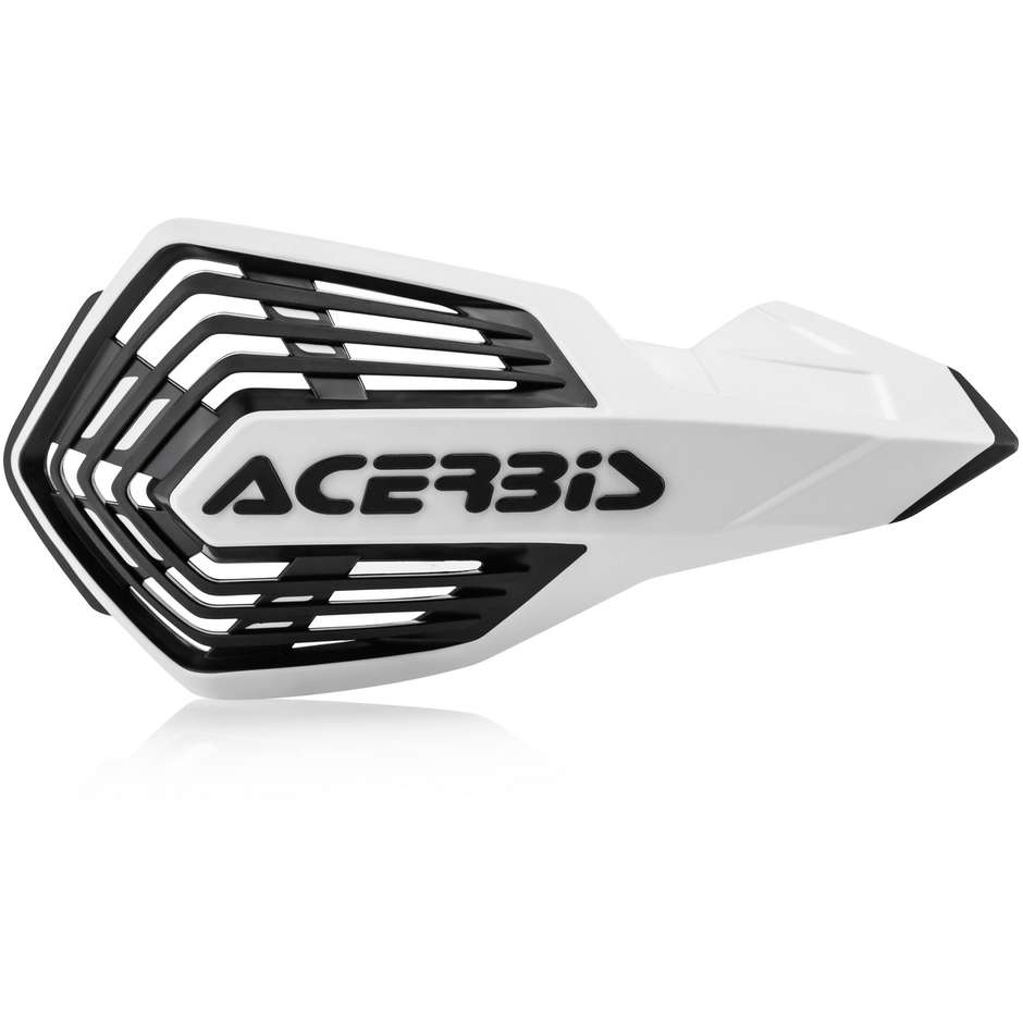 Open Handguards With Acerbis X-FUTURE White Black Bracelet