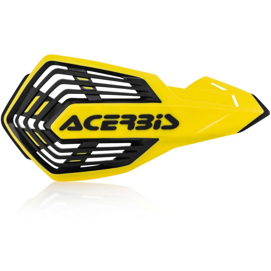 Open Handguards With Acerbis X-FUTURE Yellow Black Bracelet