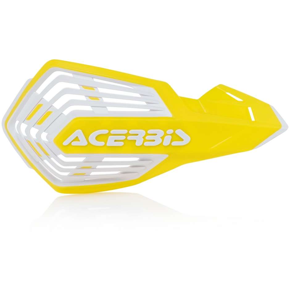 Open Handguards With Acerbis X-FUTURE Yellow White Bracelet