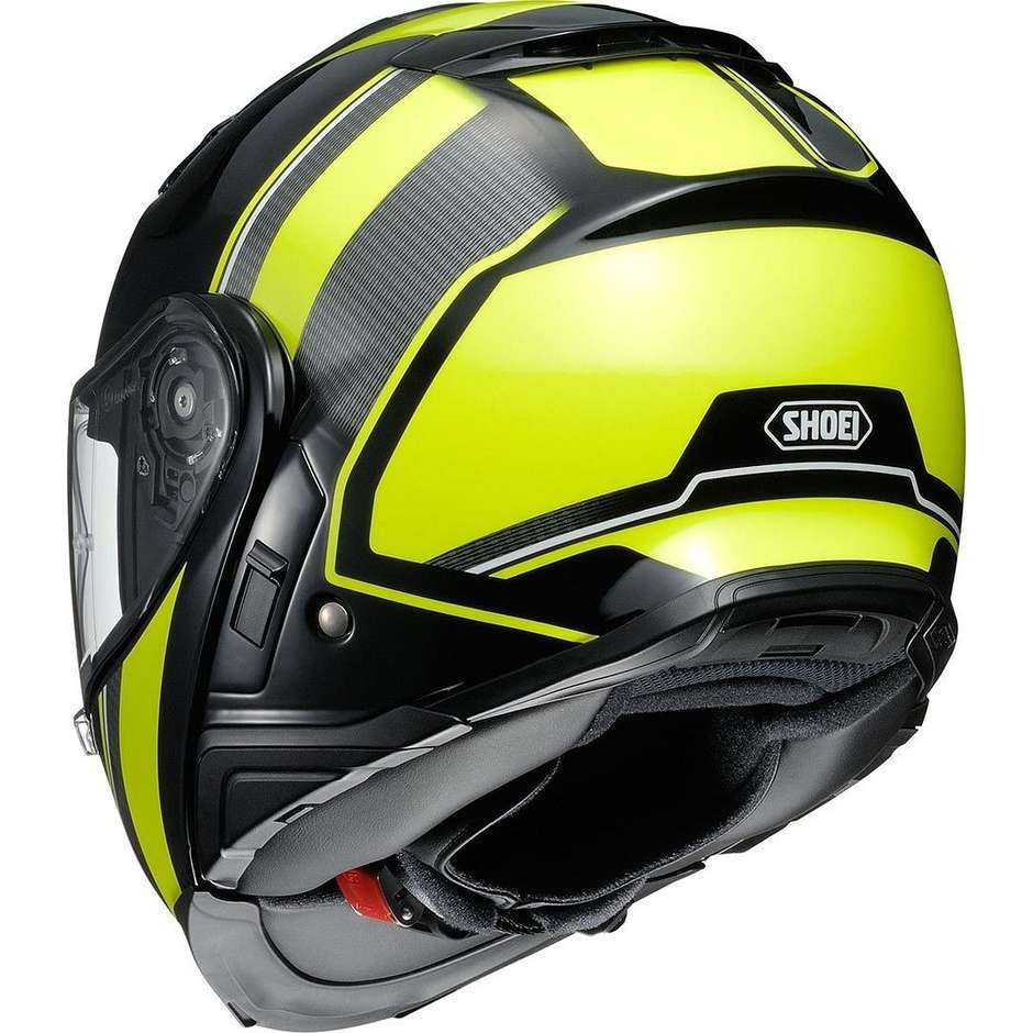 Openable Modular Motorcycle Helmet Shoei Neotec 2 Excursion TC3 Black Yellow