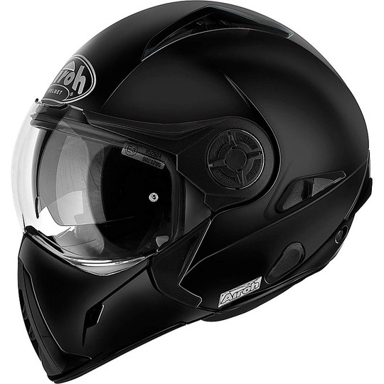 Openable Motorcycle Helmet Airoh J106 Shot Color Matte Black