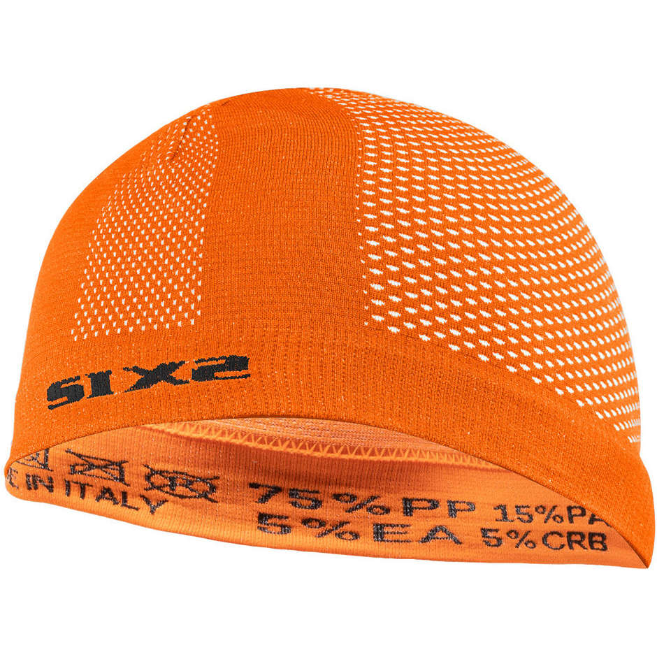 Orange colored balaclava hood Sixs