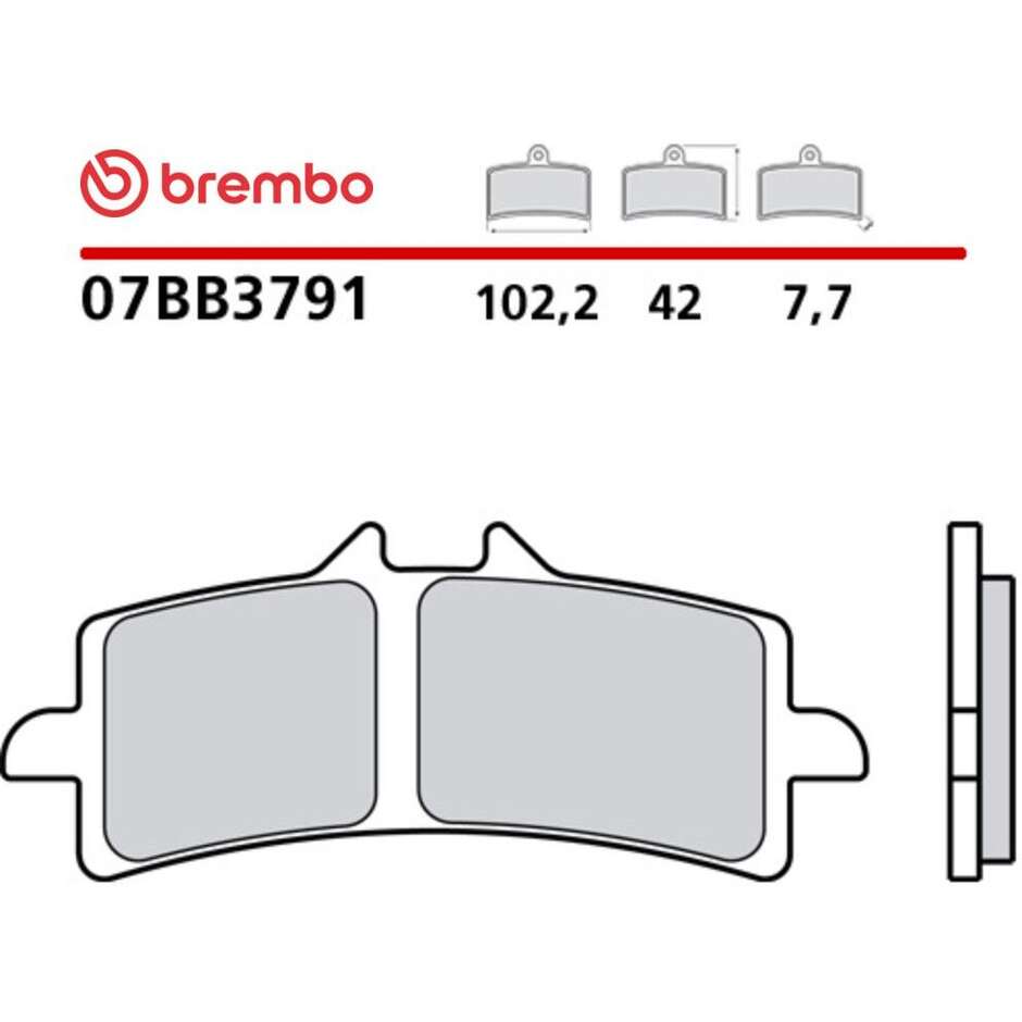 Original Brembo 07BB3791 Vorderrad-Motorradbremsbeläge
