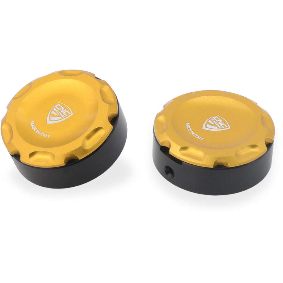 Original Ducati CNC Racing PEV07 Gold Footpeg Central Screw Caps