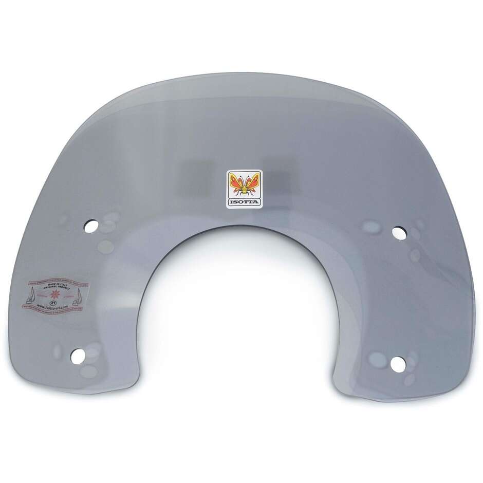 Original Isotta Type Windshield For Vespa Primavera Light Smoke