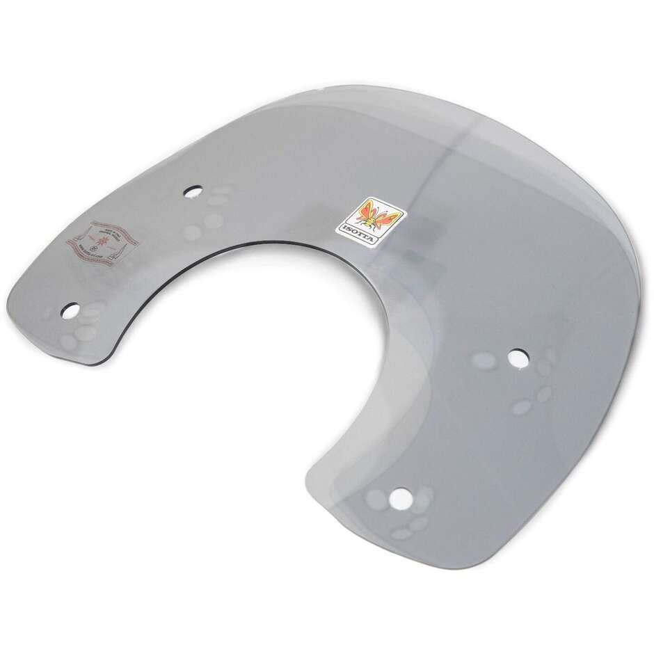 Original Isotta Type Windshield For Vespa Primavera Light Smoke