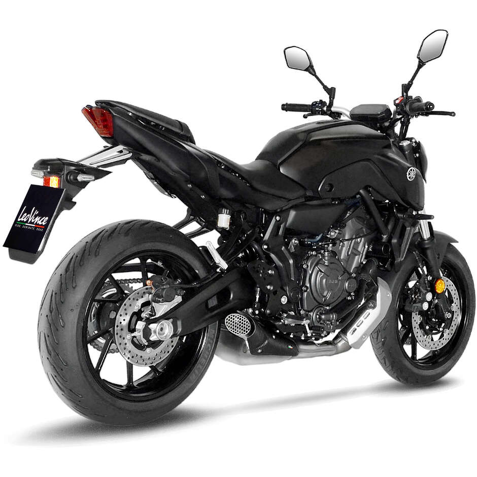 Original Leovince Exhaust Cover 14290 EXHAUST TIP Specific for YAMAHA MT-07/FZ-07 (14-24); Tracer700 (16-23); Tracer700GT (19-23)