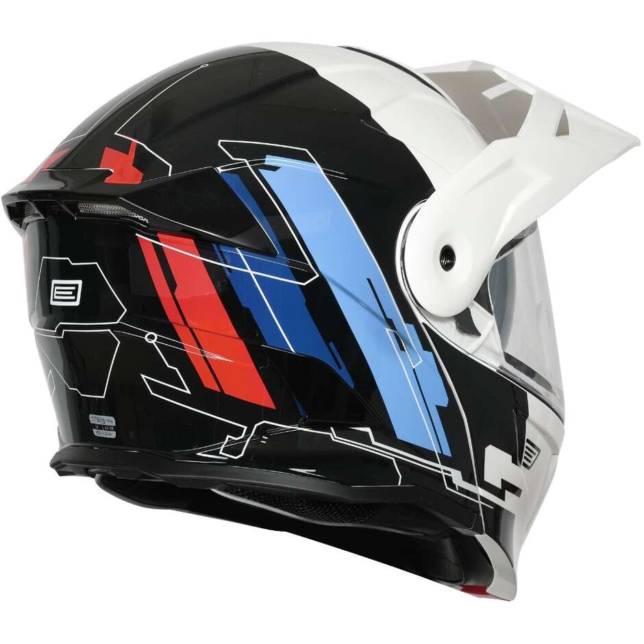 ORIGINE ADVENTURE CYBORG Modular Motorcycle Helmet, Red, White, Black