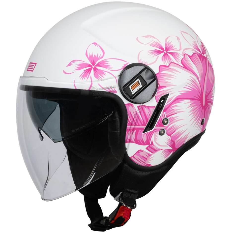 ORIGINE ALPHA SUMMERTIME Jet Motorcycle Helmet Pink White Matt 22.06
