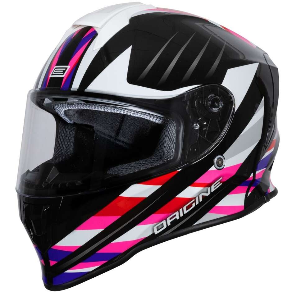 ORIGINE DINAMO FOOLISH Integralhelm Motorradhelm Pink Glanz Schwarz 22.06