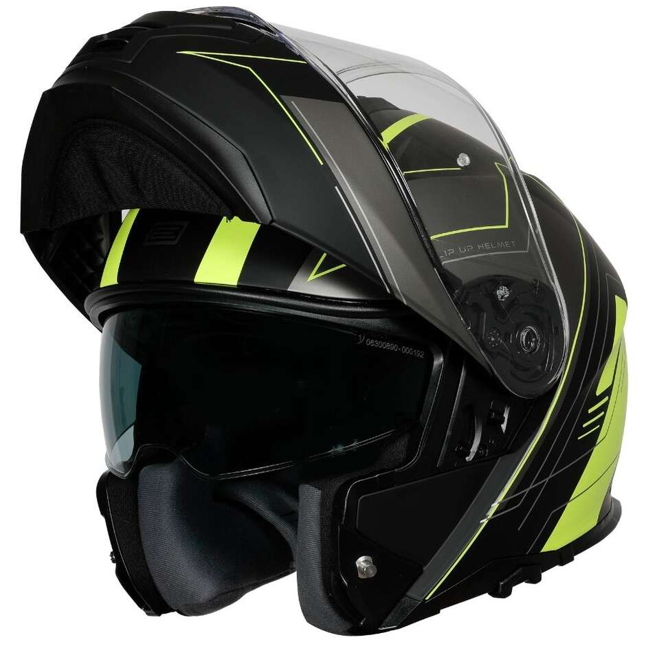 Origine LOGIC HOLD Modular-Motorradhelm, Fluoreszierendes Gelb, Schwarz
