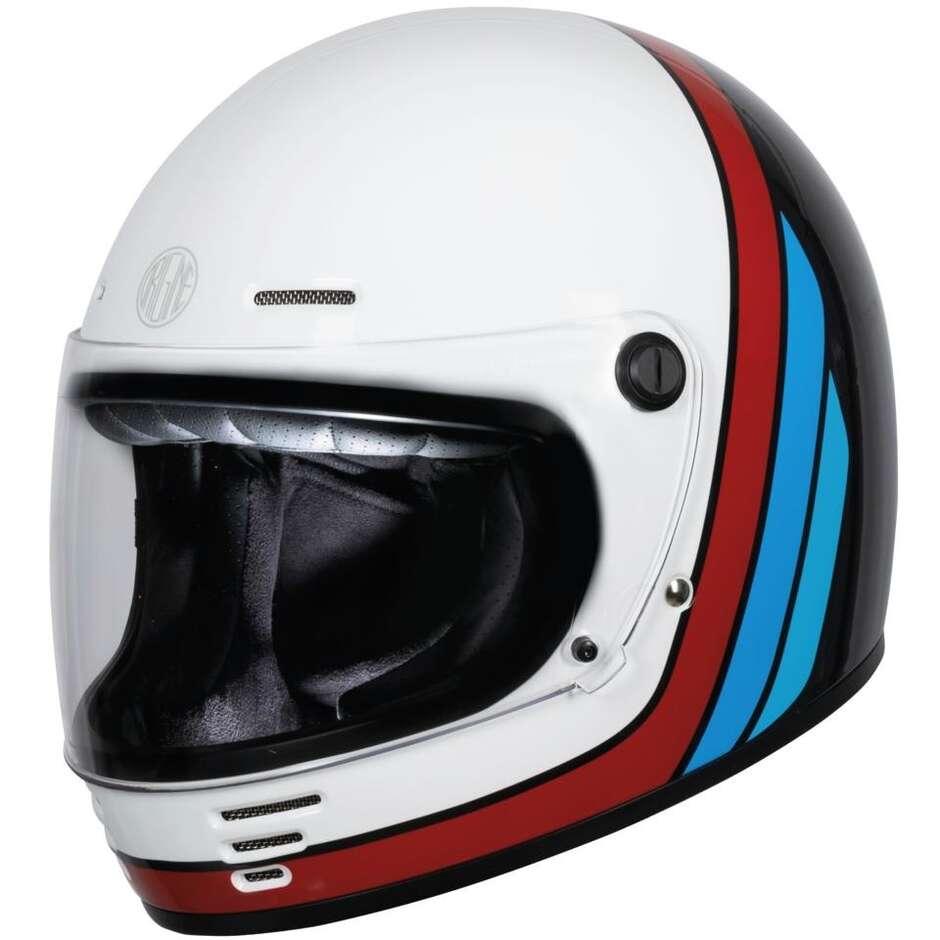 ORIGINE OMEGA SUMMIT Custom Integralhelm Motorrad Rot Weiß - Glänzend 22.06
