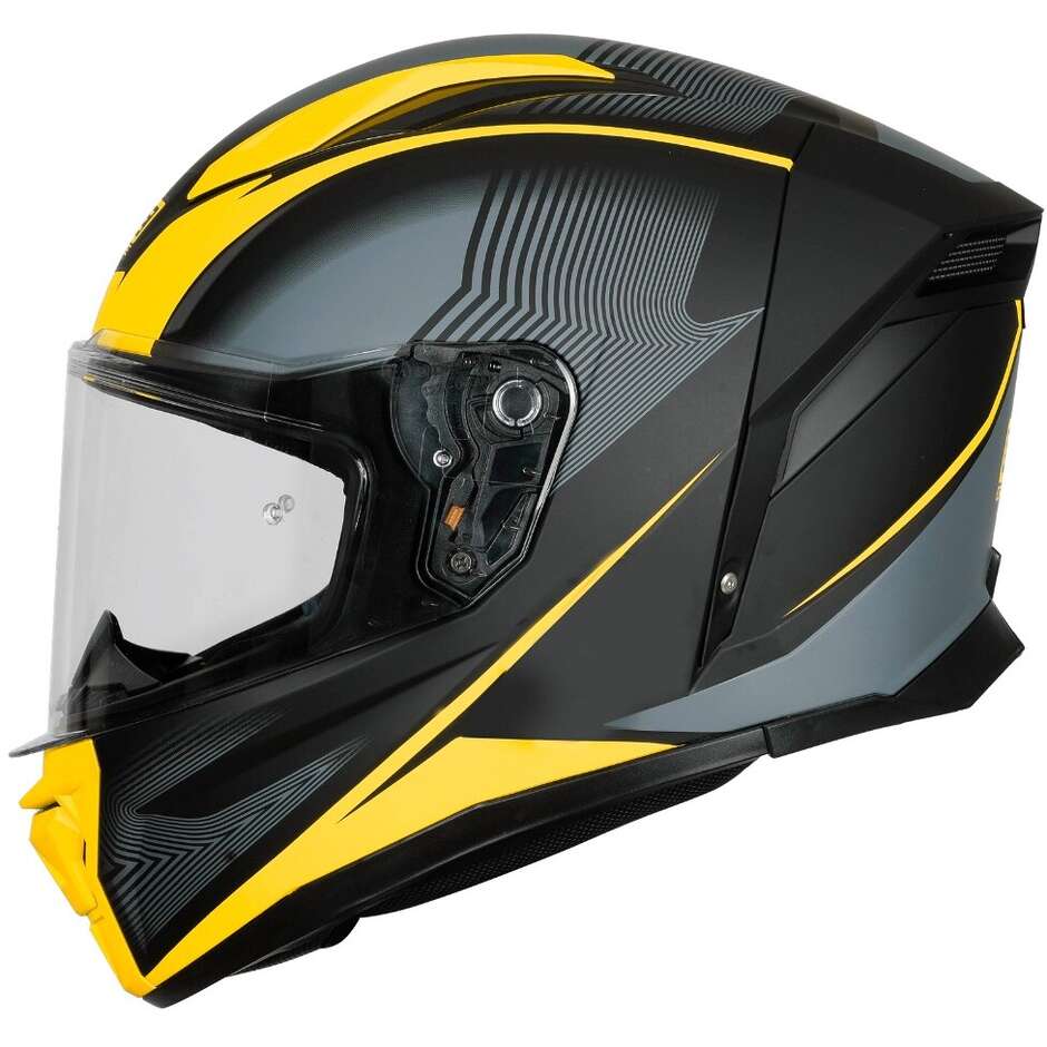 ORIGINE PISTA ELEMENTARY Full Face Motorcycle Helmet Fluo Yellow Matte Black