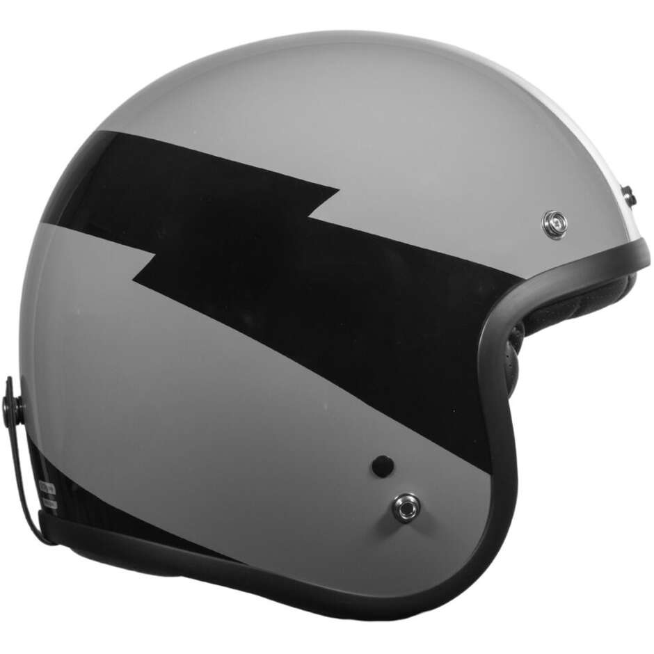 Origine PRIMO FLASH Custom Jet Motorcycle Helmet Grey
