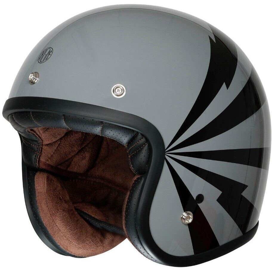 Origine PRIMO FLASH Custom Jet Motorradhelm Grau