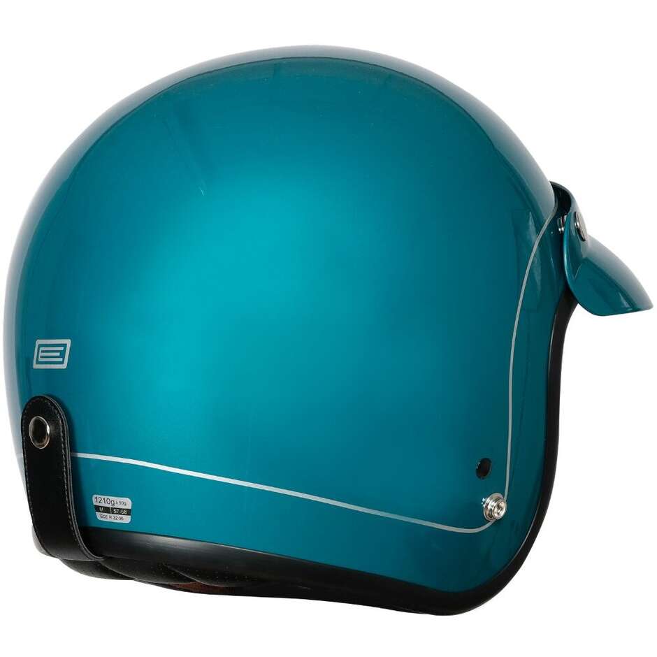 Origine PRIMO PLAIN Custom Jet Motorcycle Helmet Turquoise