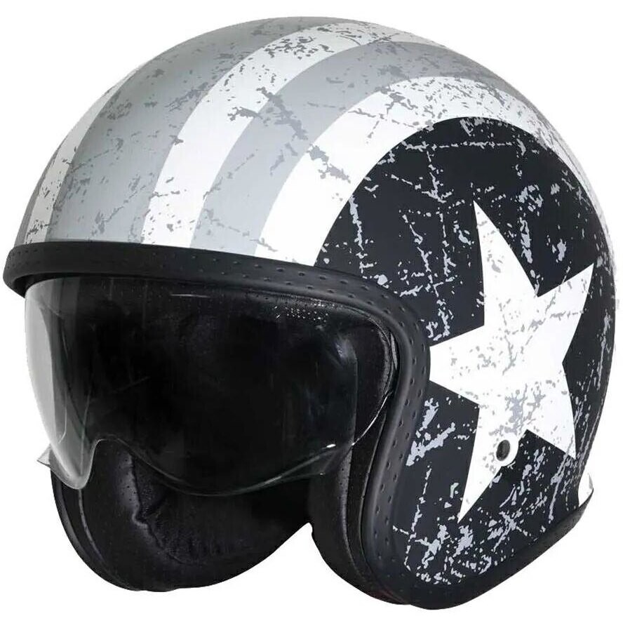 Origine SPIRIT Rebel Star Matt Jet Cafe Racer Motorcycle Helmet