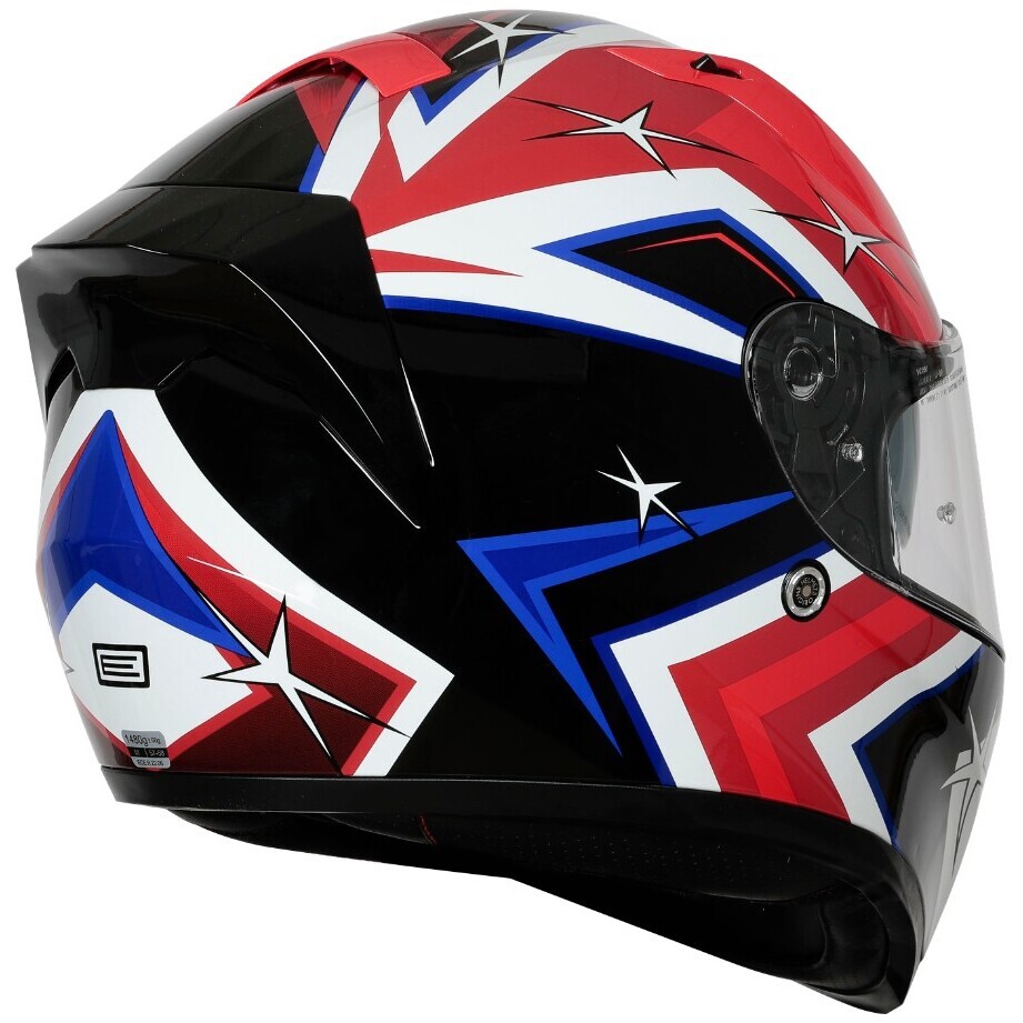 Origine STRADA SPEEDY Full Face Motorcycle Helmet Red Black
