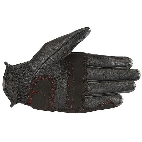 Oscar Leather Custom Motorcycle Gloves By Alpinestars RAYBURN Black