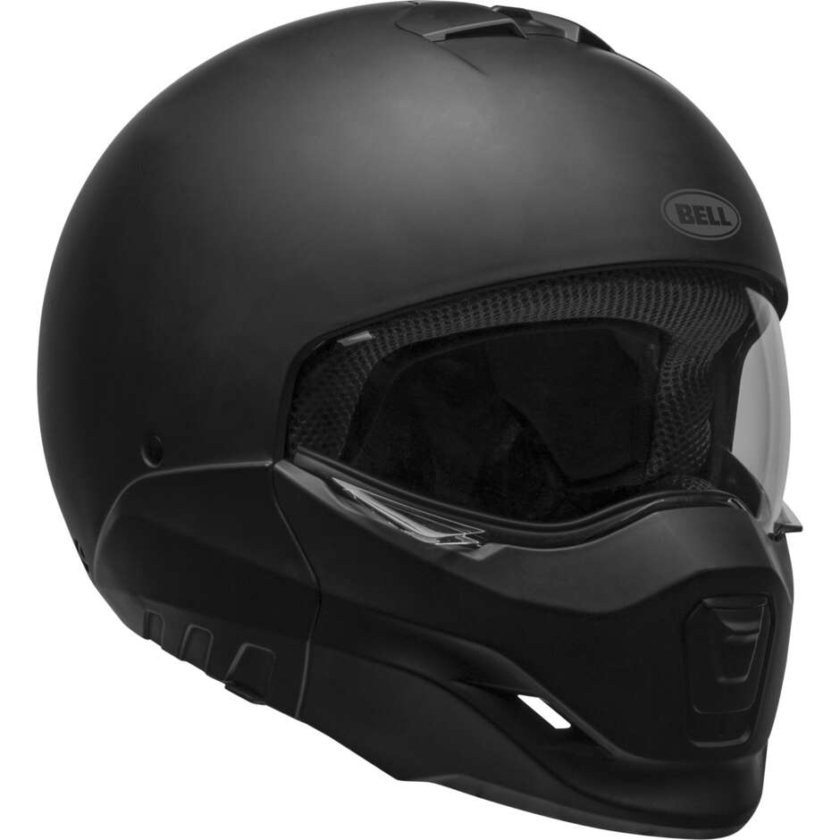 P/J BELL BROOZER Modular Motorcycle Helmet Matt Black