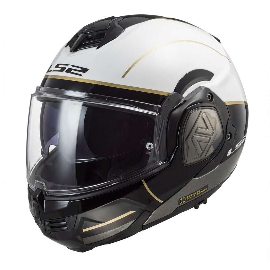 P/J Ls2 FF906 ADVANT Iron Approved Modular Helmet Matt White Black