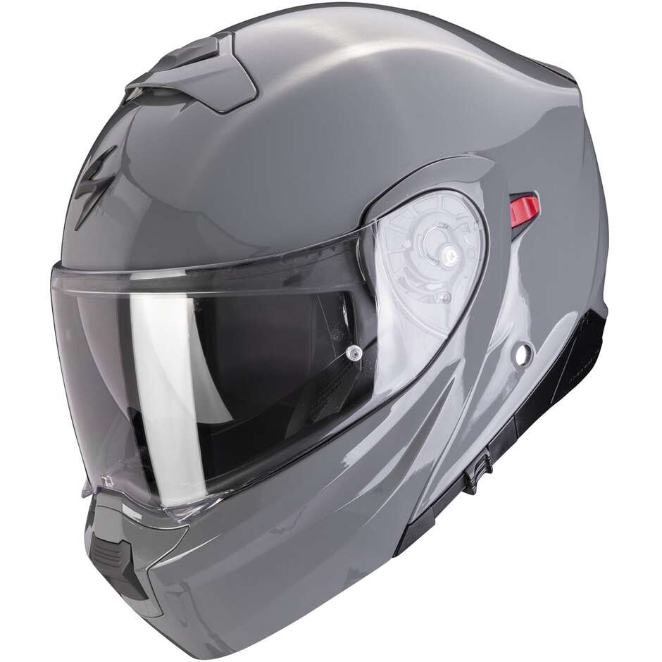 P/J Scorpion EXO 930 EVO SOLID Modular Motorcycle Helmet Cimento Grey