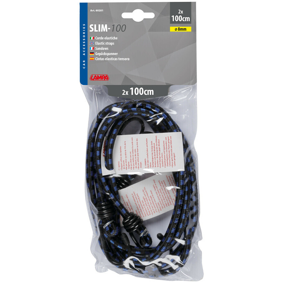 Paar Lampa Elastic Tie-Rods Slim Model 150 cm x 8 mm