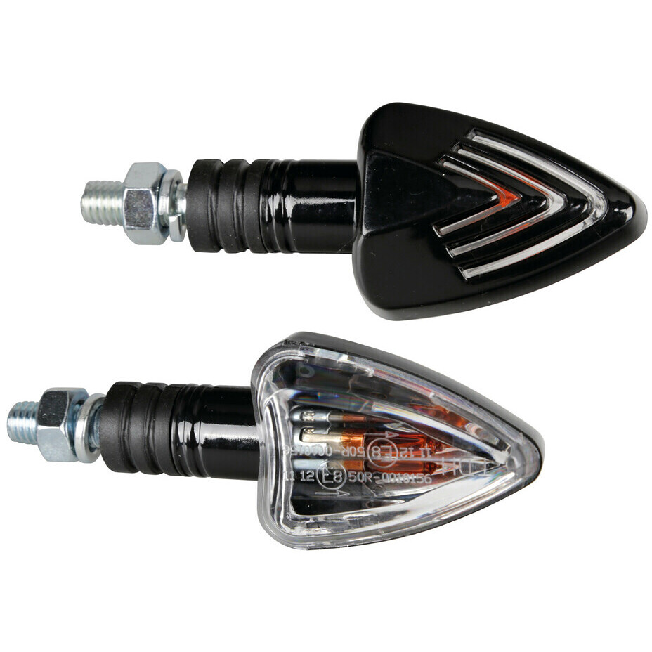 Paar Lampa Focal 21W schwarze Motorradpfeile