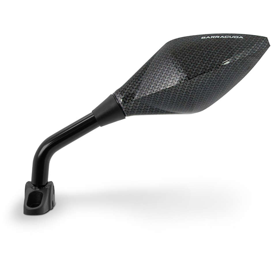 Paar Spiegel Motorradverkleidung BARRACUDA RACE CARBON Look