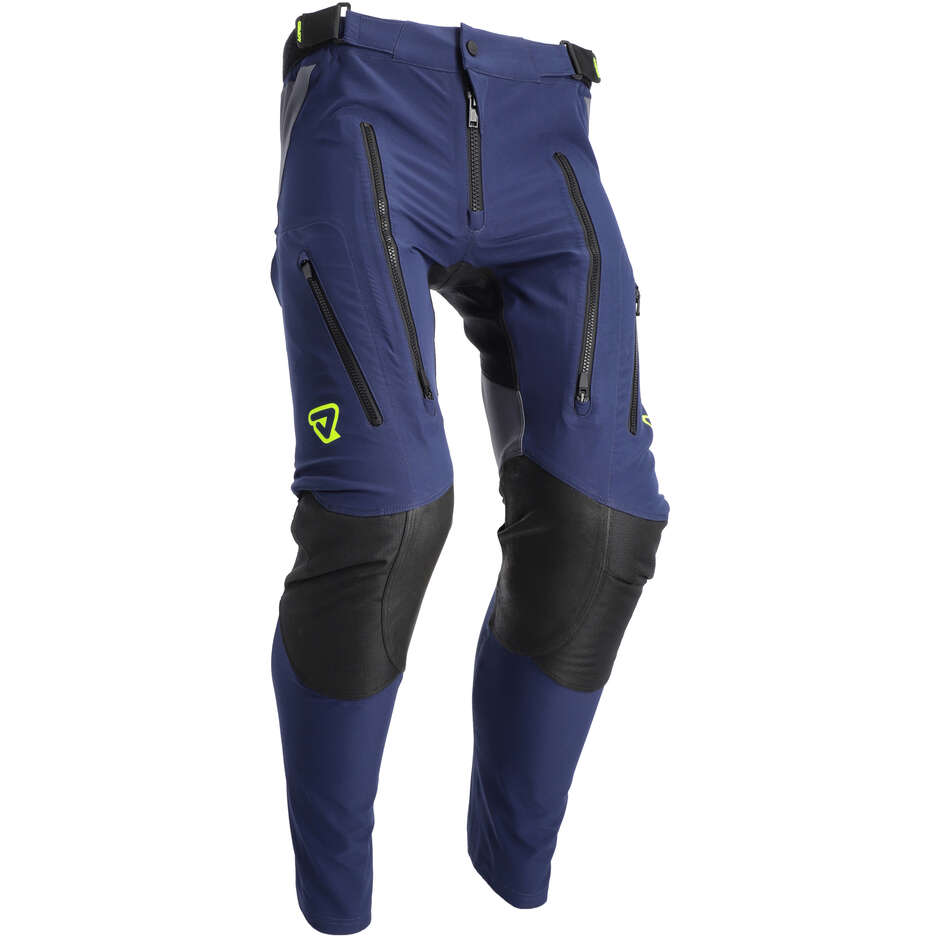 Pabtaloni Moto Cross Enduro Acerbis RALLY RACE IN Blu Giallo