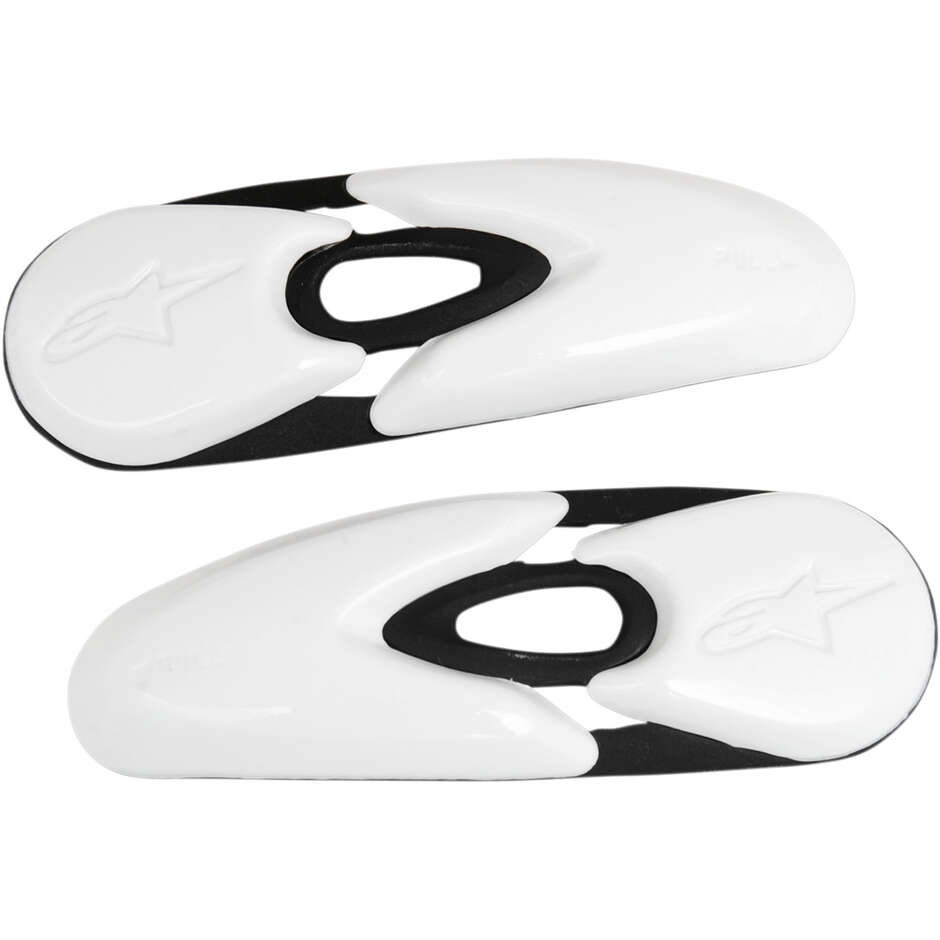 Pair of Alpinestars White Motorcycle Boot Sliders