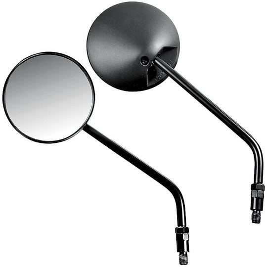 Pair of Classic Lampa Motorcycle Mirrors 10mm Black
