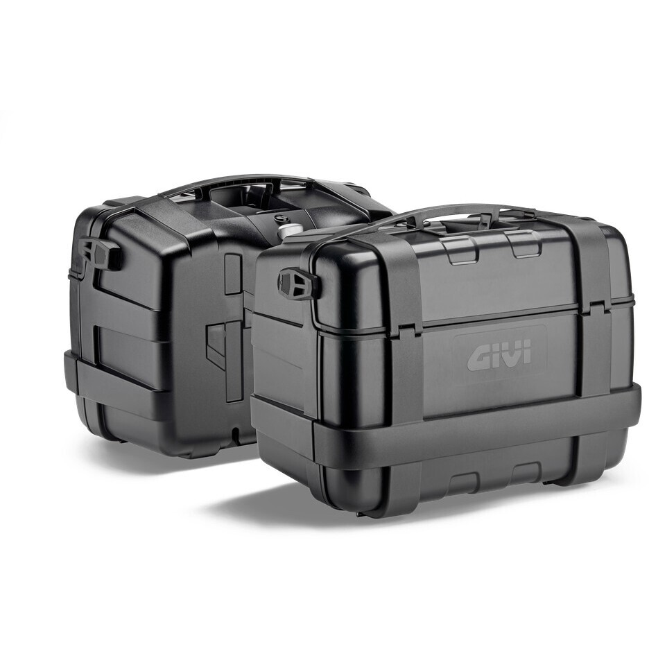 Pair of Givi TRK46BB TREKKER LITE Monokey Side Cases, Black, 46 Liters