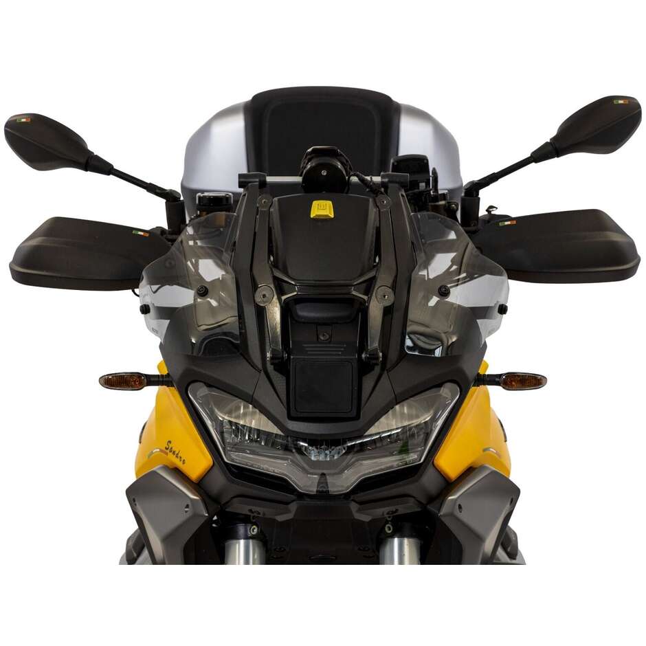 Pair of Isotta Enlarged Upper Side Deflectors for MOTO GUZZI STELVIO 2024> Matt Black