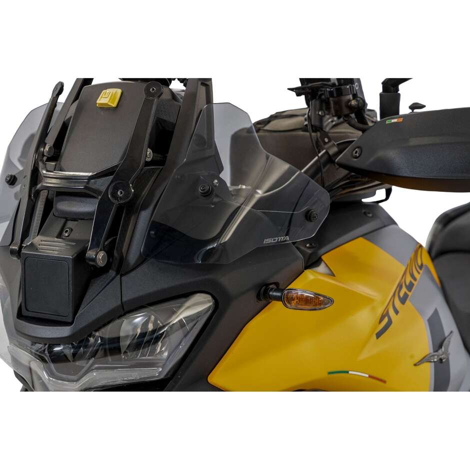 Pair of Isotta Enlarged Upper Side Deflectors for MOTO GUZZI STELVIO 2024> Matt Black