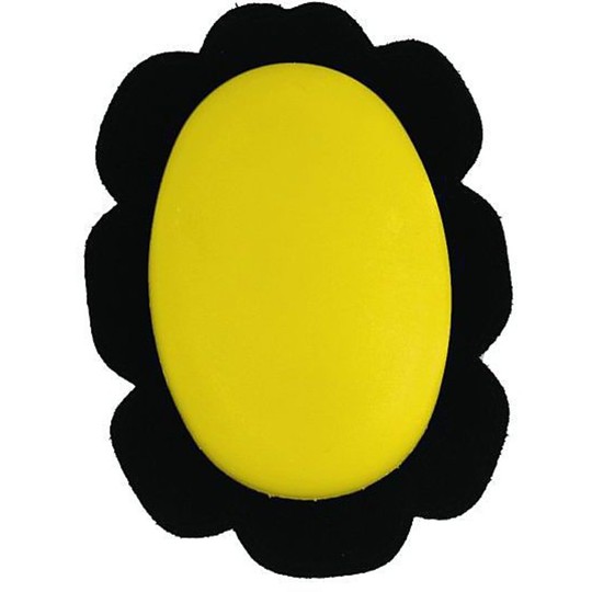 Pair of Knee Sliders Universal Round Yellow In Material Thermoplastic