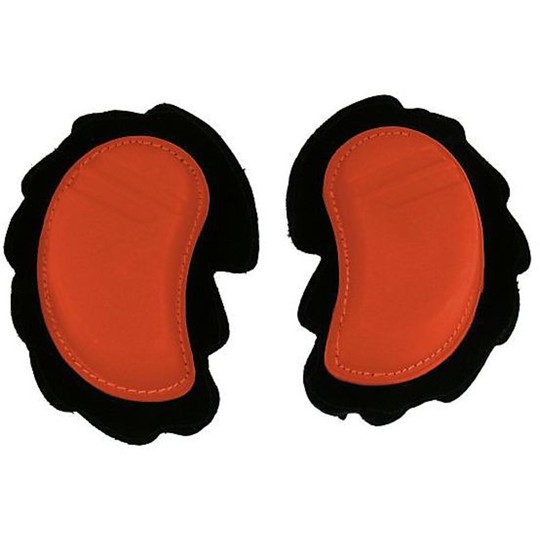 Pair of Knee Sliders Universelle Crescent Red In Thermoplastic
