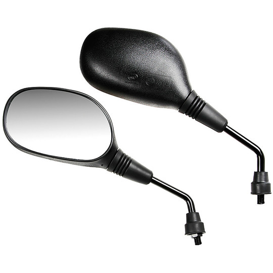 Pair of Lampa Motorcycle Mirrors Model Trax 10mm Black