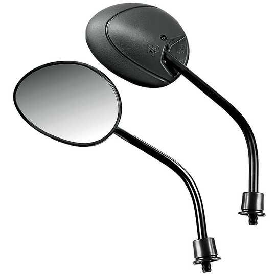 Pair of Motorcycle Mirrors Lampa Marph 10mm Black