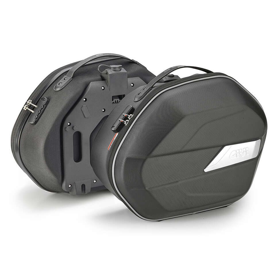 Pair of Semi-rigid Monokey Side Bags in ABS Givi WL900B WEIGHTLESS 25 Liters