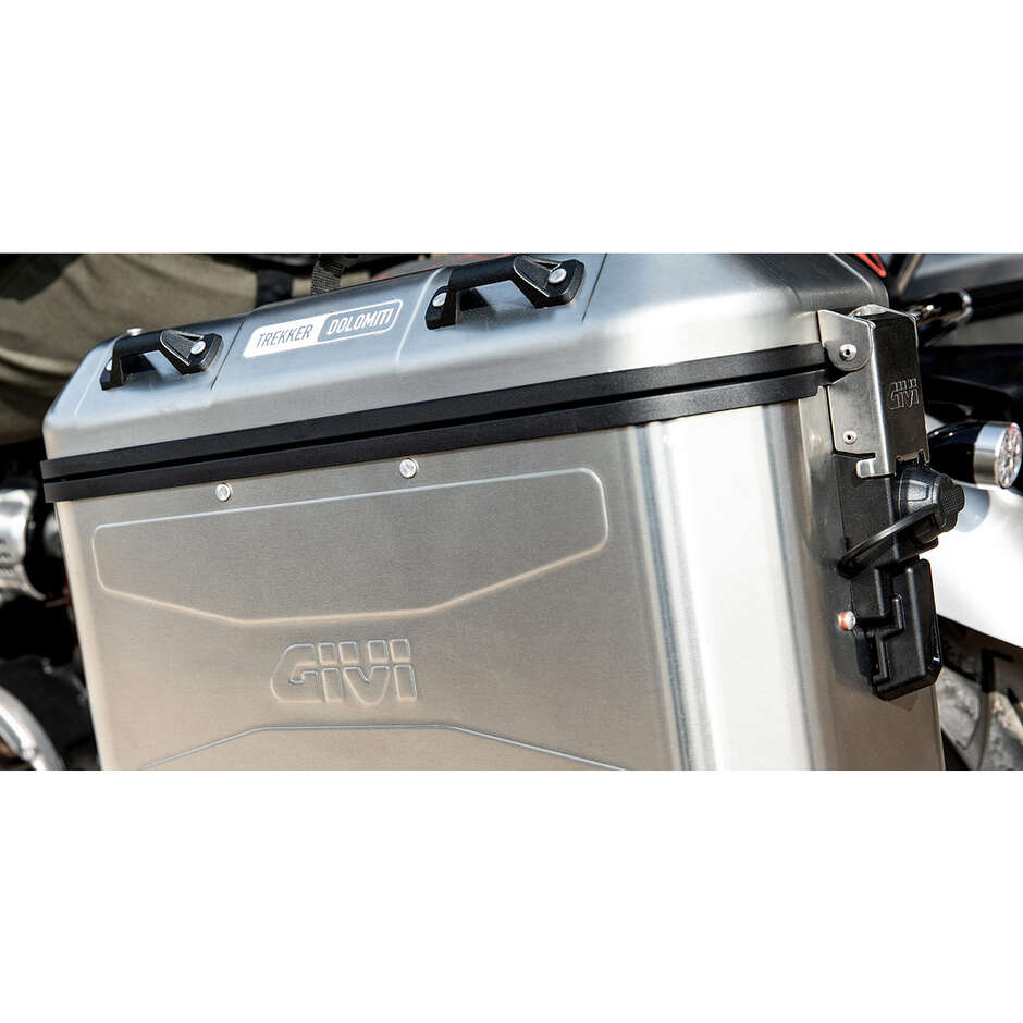 Pair of Side Cases Givi DLMK36APACK2 TREKKER DOLOMITI Aluminum - Monokey