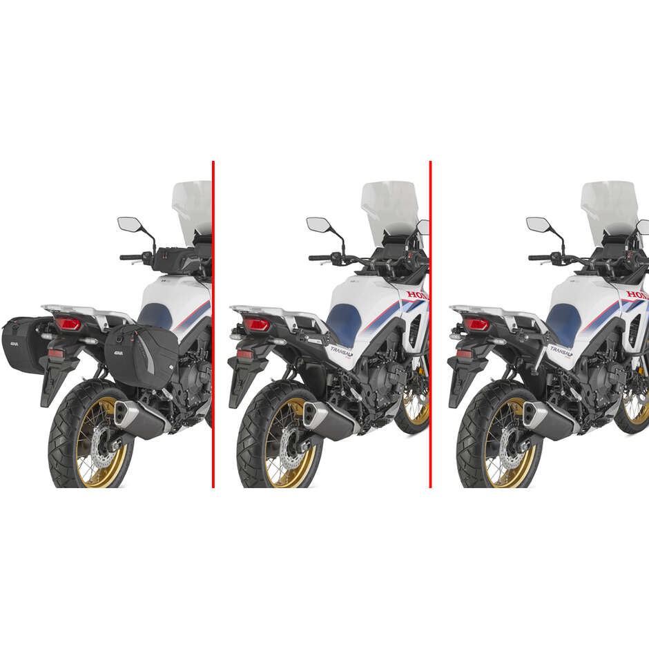 Pair of Stealth Retractable Side Mounts for EASY12R and EASY12L Givi STL1201 Bags for HONDA XL 750 TRANSALP (25 > 26)