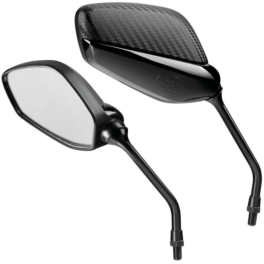 Paire de rétroviseurs de moto Lampa Splinter noirs