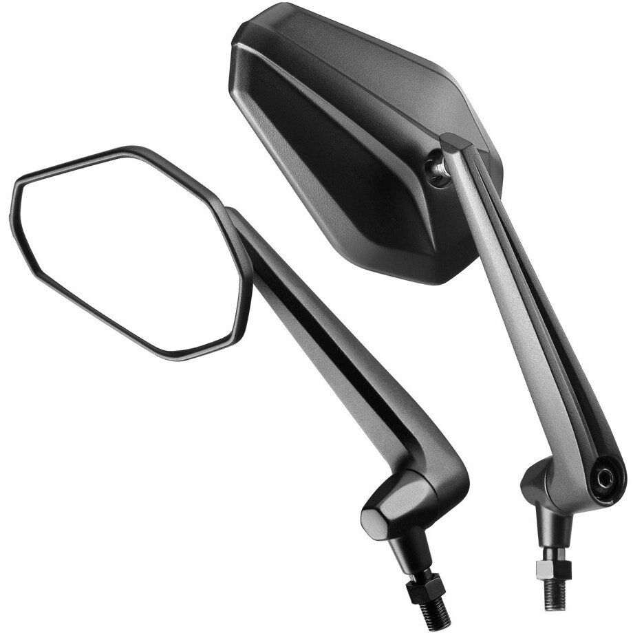 Paire de rétroviseurs Lampa Victor noirs pour moto