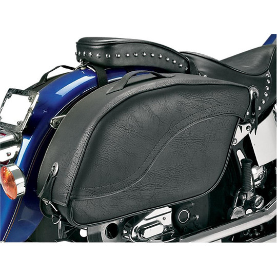 Paire de sacoches latérales moto inclinées All American Rider amovible Futura XXL
